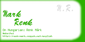 mark renk business card